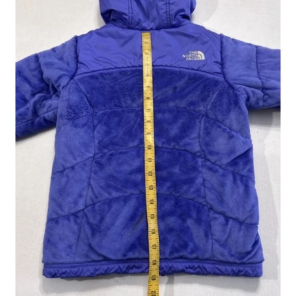 The North Face Girl's Hooded Jacket Reversible Purple Jacket Size Small 7/8 - Picture 10 of 10